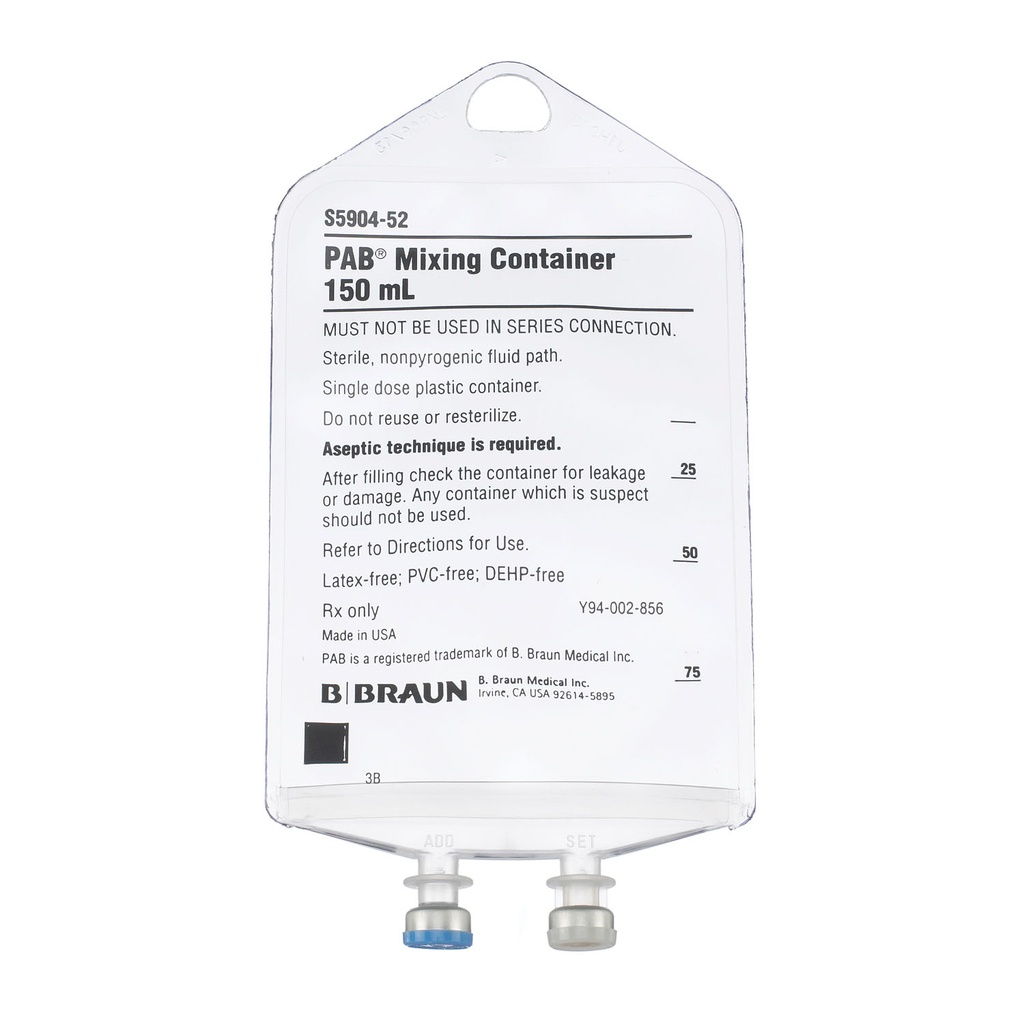 PAB® Empty IV Bag | 150mL