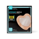 Optifoam® Gentle LQ Silicone-Faced Foam Dressing W/ Liquitrap Super Absorbent Core|  7" x 7" | Sacrum