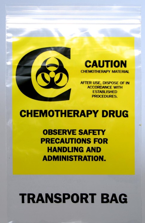 Elkay® Plastics Chemo Transfer Zip Bag, 4 mil Thick, 12" x 15"