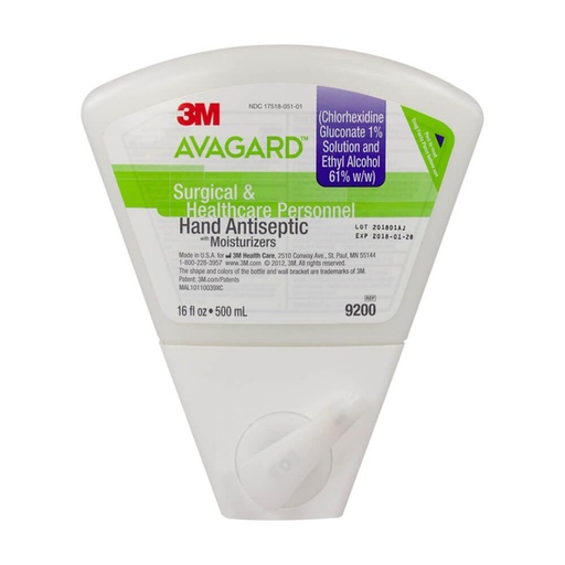 [MMM-9200] 3M™ Avagard™ CHG/Alcohol Surgical Hand Scrub Dispenser Refill | 16oz