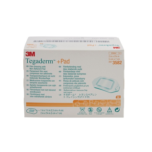 [MMM-3582] 3M™ Tegaderm™ Transparent Dressing | 2" x 2-3/4"