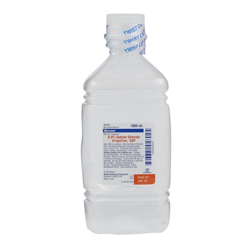 [BAX-2F7124] Baxter 0.9% Sodium Chloride Irrigation Solution | 1000mL Bottle