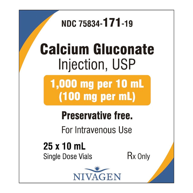 Calcium Gluconate 10% 100mg | 10mL PF Injectable SDV
