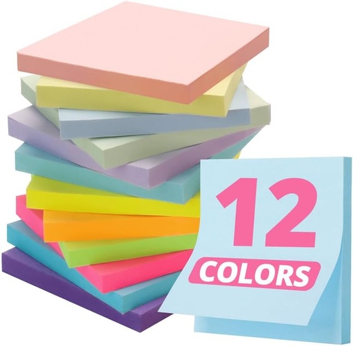 [TAJ-T033] Colorful Sticky Notes | 3” x 3” 