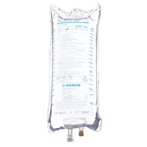 [BBR-L7510] B. Braun® Dextrose + Lactated Ringer's 5% IV Solution | 1000mL Flexible Bag