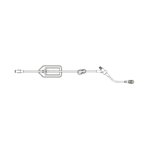 [BBR-354221] FilterFlow® Spin-Lock Connector IV Extension Set Needle-Free Port Small Bore 16” Tubing | 0.2 Micron Filter 