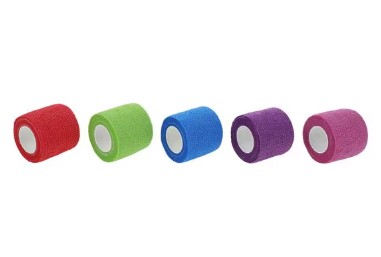 [HSC-1000105S002M] N/S Assorted Colors Self-Adherent Bandage | 2" x 5 yd