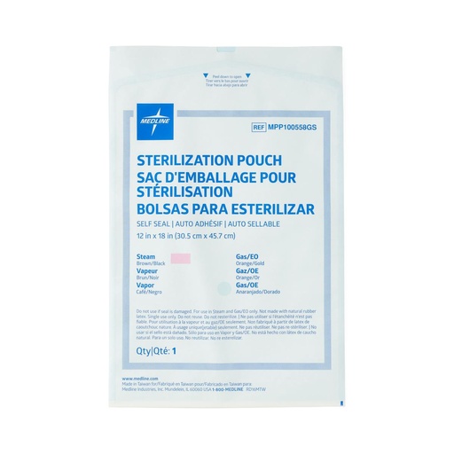 [MED-MPP100565GS] Self-Seal Sterilization Pouch | 3-1/2" x 22"