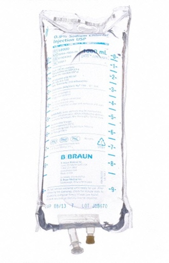 [BBR-L8000] Sodium Chloride 0.9% IV Solution | 1000mL Flexible Bag