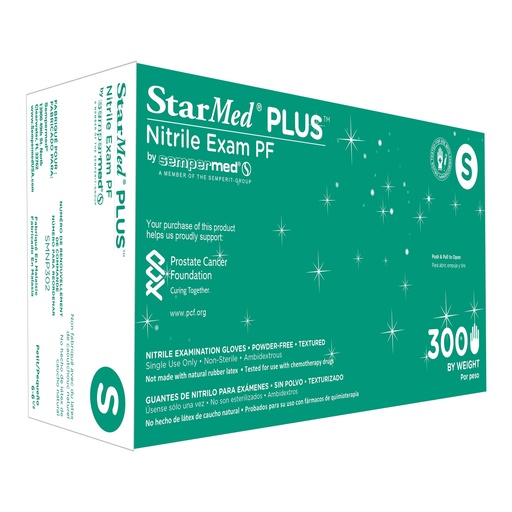 StarMed® Plus™ Blue Nitrile Exam Gloves