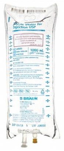 [BBR-L8500] B. Braun® Sterile Water IV Solution | 1000mL Flexible Bag
