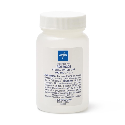 [MED-RDI30295] Sterile Water Irrigation Solution | 100mL Bottle