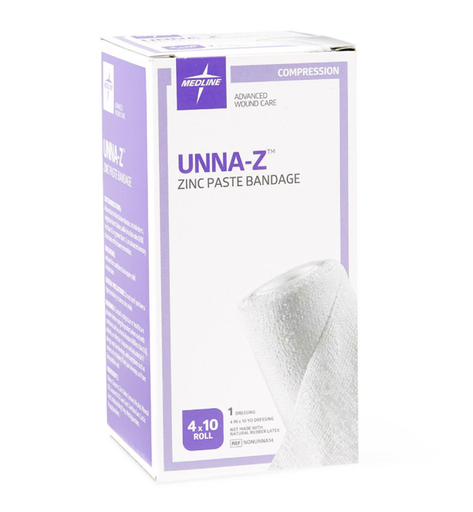[MED-NONUNNA14] Unna-Z Zinc Oxide Compression Bandage | 4" x 10 yd