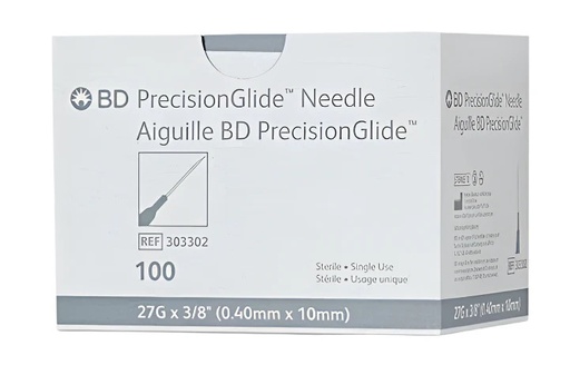 [BEC-303302] PrecisionGlide Hypodermic Needle Safety | 27g x 3/8"